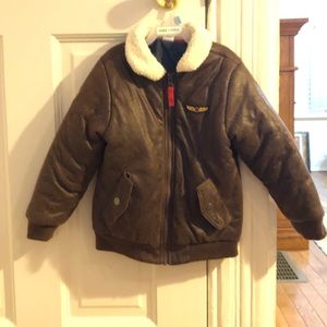 Kids aviation style bomber jacket